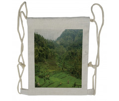 Rice Paddies Drawstring Backpack