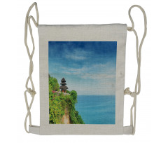 Seacoast in Summer Drawstring Backpack