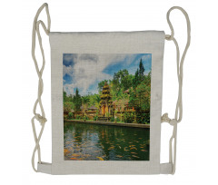 Oriental Fish Lake Sea Drawstring Backpack