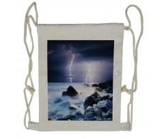 Rocky Coast Mystic Storm Drawstring Backpack