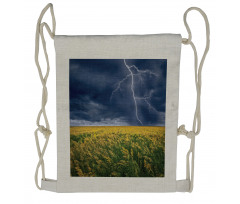 Thunder Bolt Rural Field Drawstring Backpack