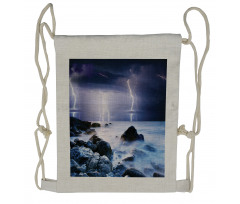 Stormy Weather in Summer Drawstring Backpack