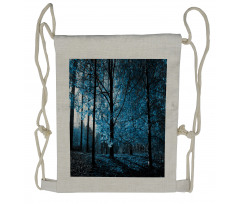 Autumn Woodland Drawstring Backpack