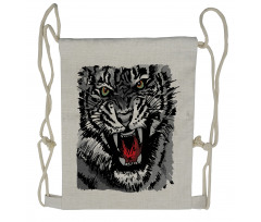 Tiger Roars Drawstring Backpack