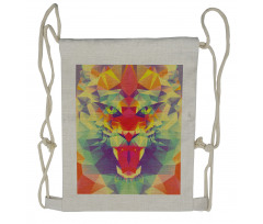 King of Jungle Lion Drawstring Backpack