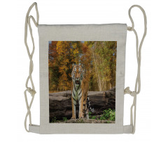 Tiger in Forest Drawstring Backpack