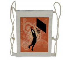 Basketball Dunk Athlete Drawstring Backpack