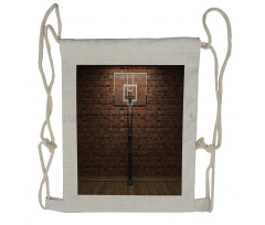 Basketball Field Sports Drawstring Backpack