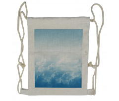 Peaceful Fluffy Clouds Drawstring Backpack