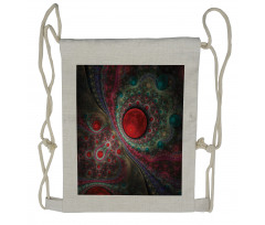 Vintage Abstract Forms Drawstring Backpack