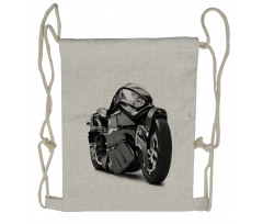 Future Ride Motorcycle Drawstring Backpack