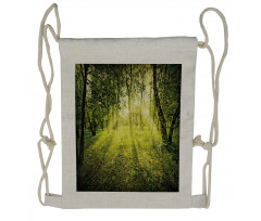 Scenic Morning in Nature Drawstring Backpack