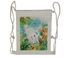 Flourishing Nature Drawstring Backpack