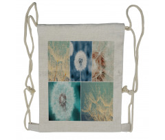 Dandelions Nature Drawstring Backpack