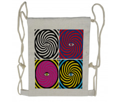 Pop Art Hypnotic Drawstring Backpack
