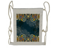 Mandala Paisley Drawstring Backpack