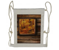 View from Rustic Cottage Drawstring Backpack