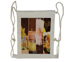 Gerbera Candles Spa Drawstring Backpack