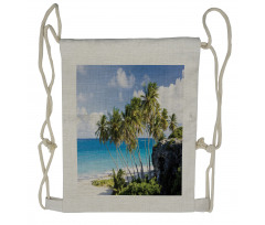 Ocean Exotic Beach Drawstring Backpack