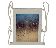 Rainy Day Window Effect Drawstring Backpack