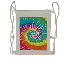 Rainbow Tie Dye Effect Drawstring Backpack