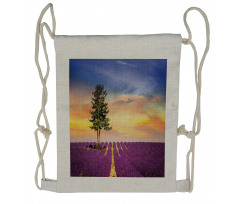 French Countryside Drawstring Backpack