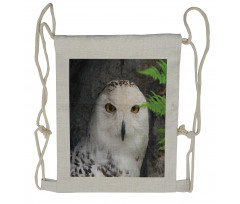 Magician Pet White Owl Drawstring Backpack