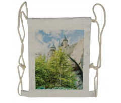 Witchcraft Castle Japan Drawstring Backpack