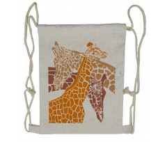 Wildlife in Africa Drawstring Backpack