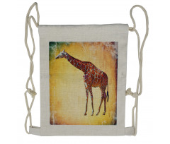 Vintage Scenic Drawstring Backpack