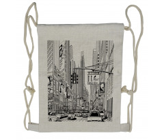 Downtown Manhattan Drawstring Backpack