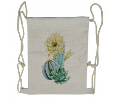 Plant Spikes Cactus Drawstring Backpack