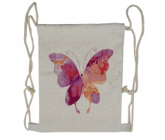 Butterfly with Wings Drawstring Backpack