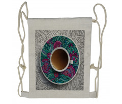 Coffee and Herbal Tea Drawstring Backpack