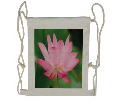 Lotus Lily Blossom Drawstring Backpack