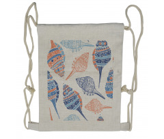 Maritime Sealife Sea Drawstring Backpack