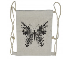 Wings Animal Design Drawstring Backpack