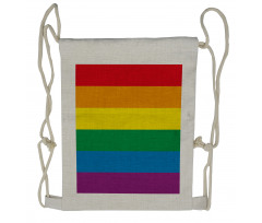 Gay Parade Flag Freedom Drawstring Backpack