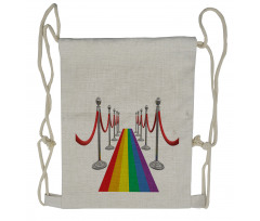 Carpet Stanchions Event Drawstring Backpack