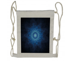 Space Mandala Artwork Drawstring Backpack