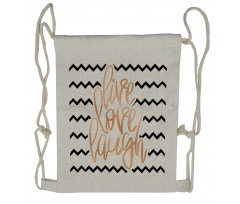 Chevron Art Drawstring Backpack