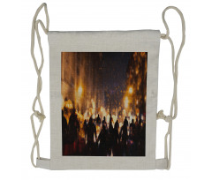 Burning Town Chaos Drawstring Backpack