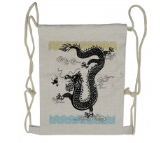 Traditional Chinese Sea Drawstring Backpack