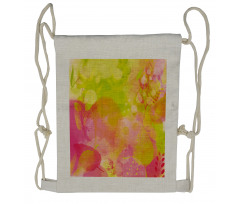 Spring Yard Watercolors Drawstring Backpack