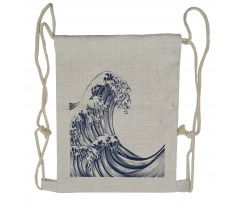 Oriental Vintage Drawstring Backpack