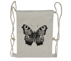 Butterfly Art Drawstring Backpack