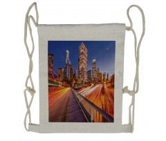 Los Angeles USA Downtown Drawstring Backpack