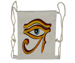 Eye Shape Egyptian Drawstring Backpack