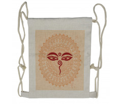 Oriental Mandala Ancient Zen Drawstring Backpack