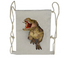 Roaring Vivid T-Rex Drawstring Backpack